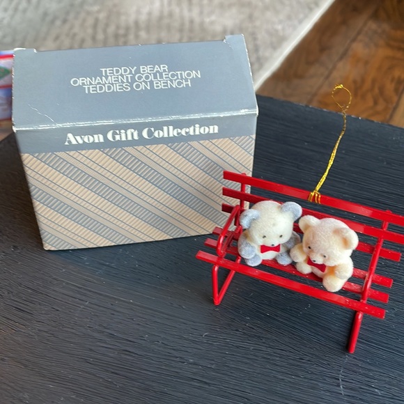 Avon Holiday Vintage Avon Teddy Bear Ornament Collection Teddies On